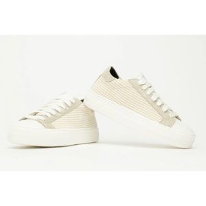 P448 Women's Sneakers in Cream and White